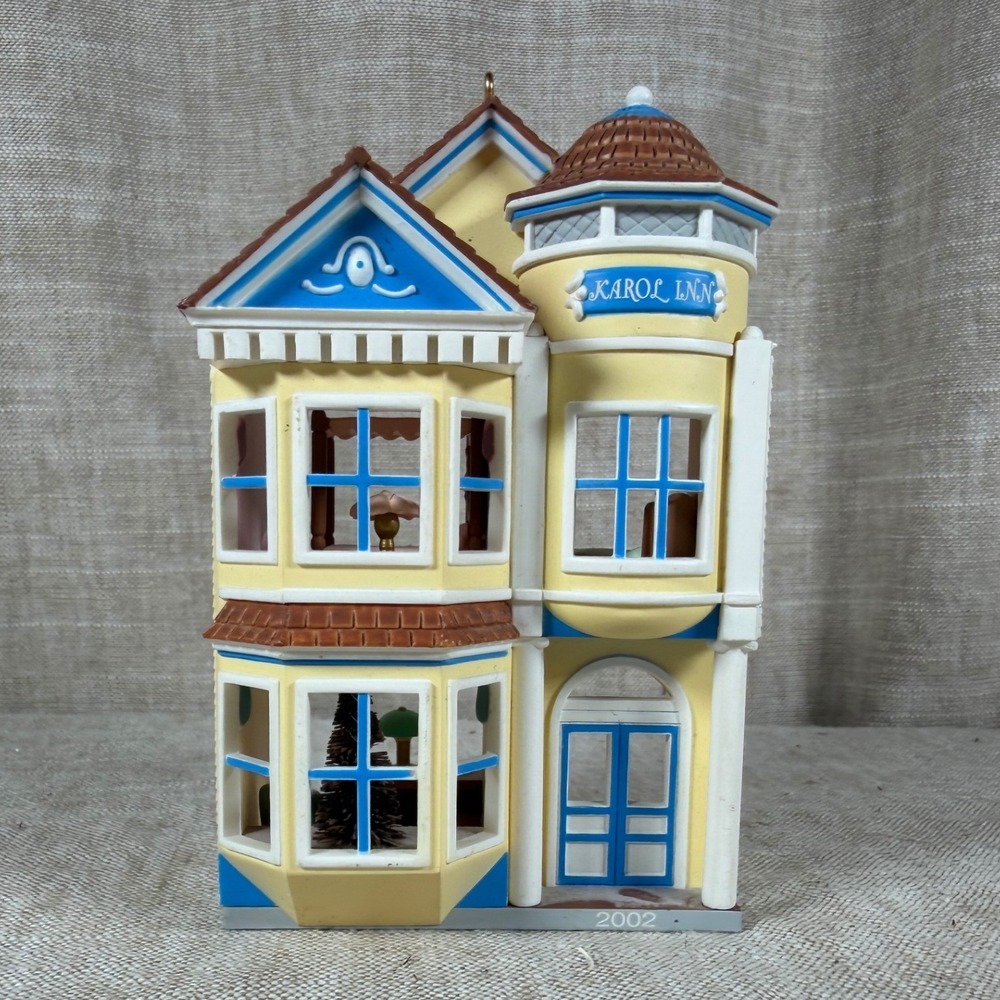 2002 Hallmark Keepsake Karol Inn Victorian House Miniature Ornament